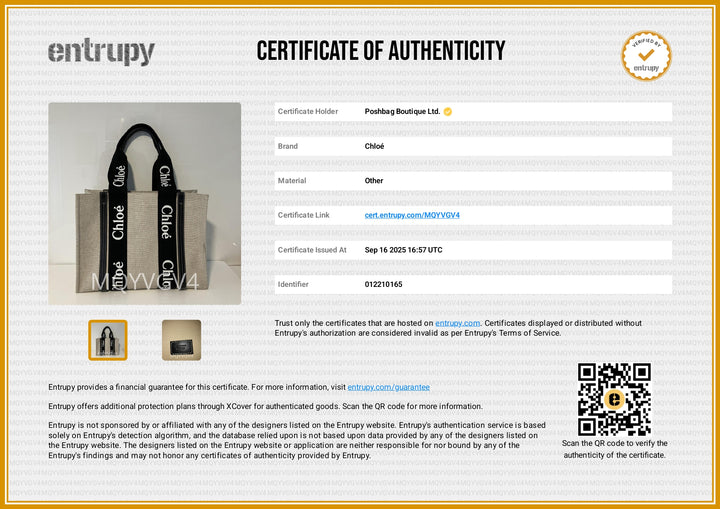 Woody Medium Linen Tote Bag