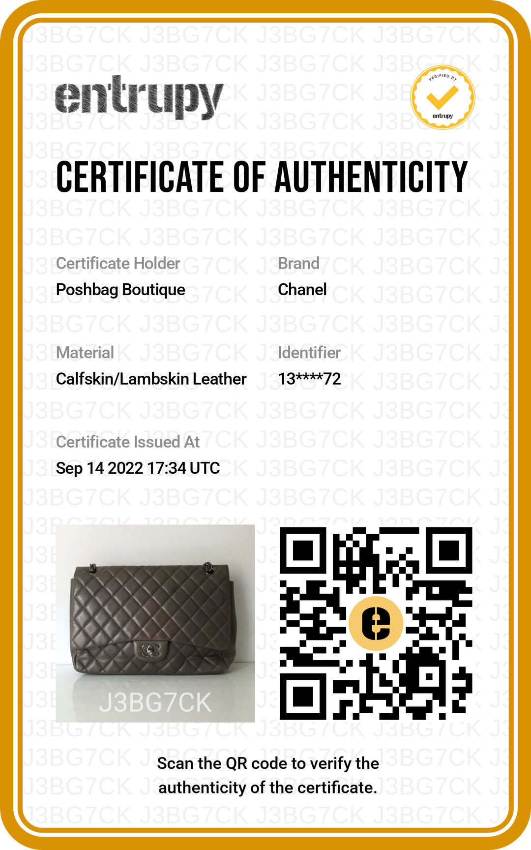 Maxi Flap Lambskin Leather Bag