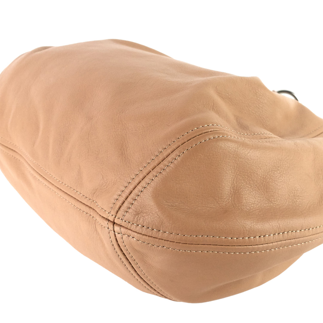 Vitello Daino Leather Shoulder Bag