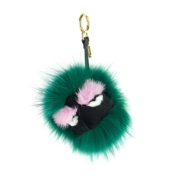 Monster Minty Bag Bug Fur Charm