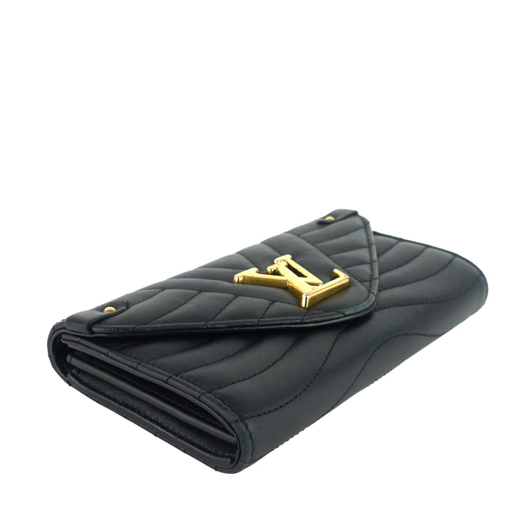 New Wave Calfskin Leather Long Wallet