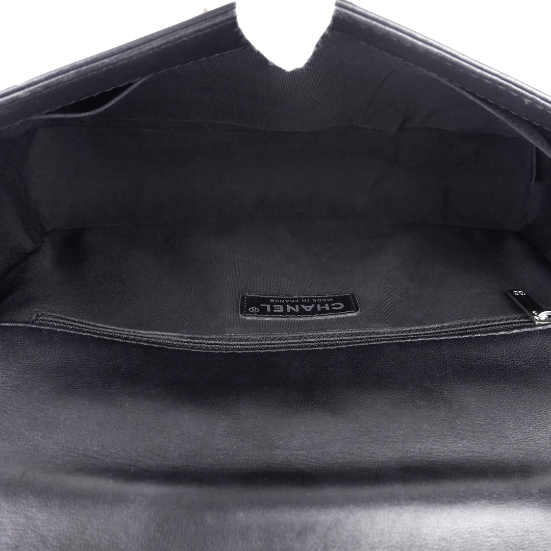 Perforated Lambskin Leather New Medium Boy Bag