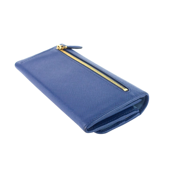 Continental Logo Saffiano Leather Wallet with Insert