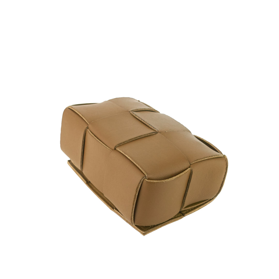 Cassette Candy Mini Intrecciato Leather Crossbody Bag