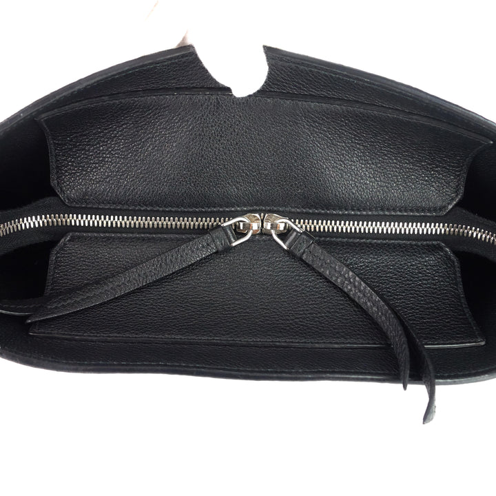 Phenix Vitello Leather Striped Strap Bucket Bag