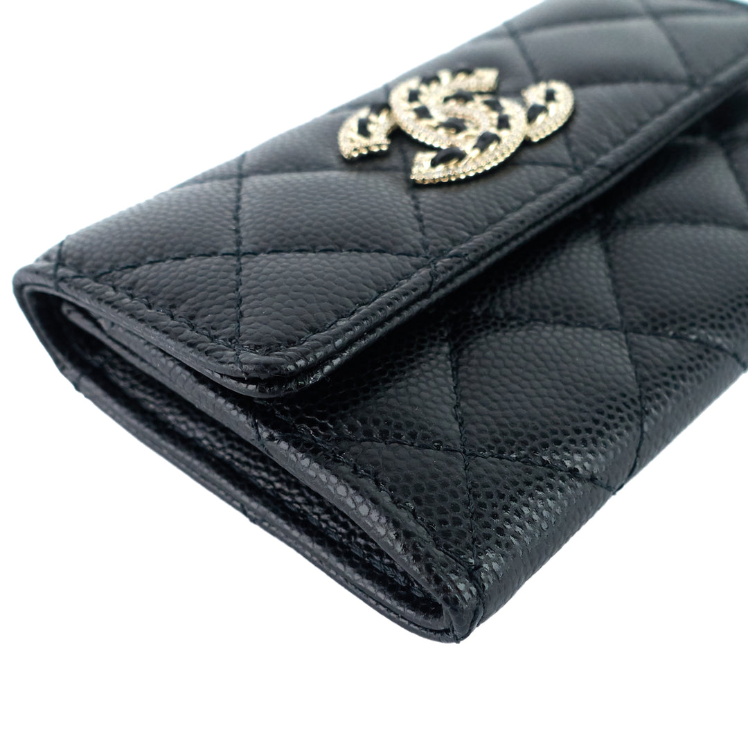 23P XL Caviar Leather Card Holder