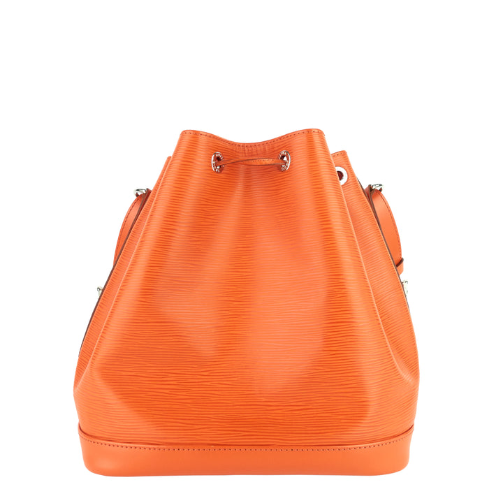 Noé Large Orange Epi Leather Bag