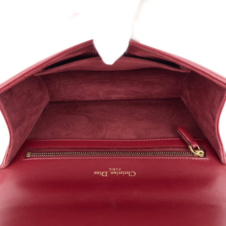 Diorama Medium Studded Calfskin Leather Bag
