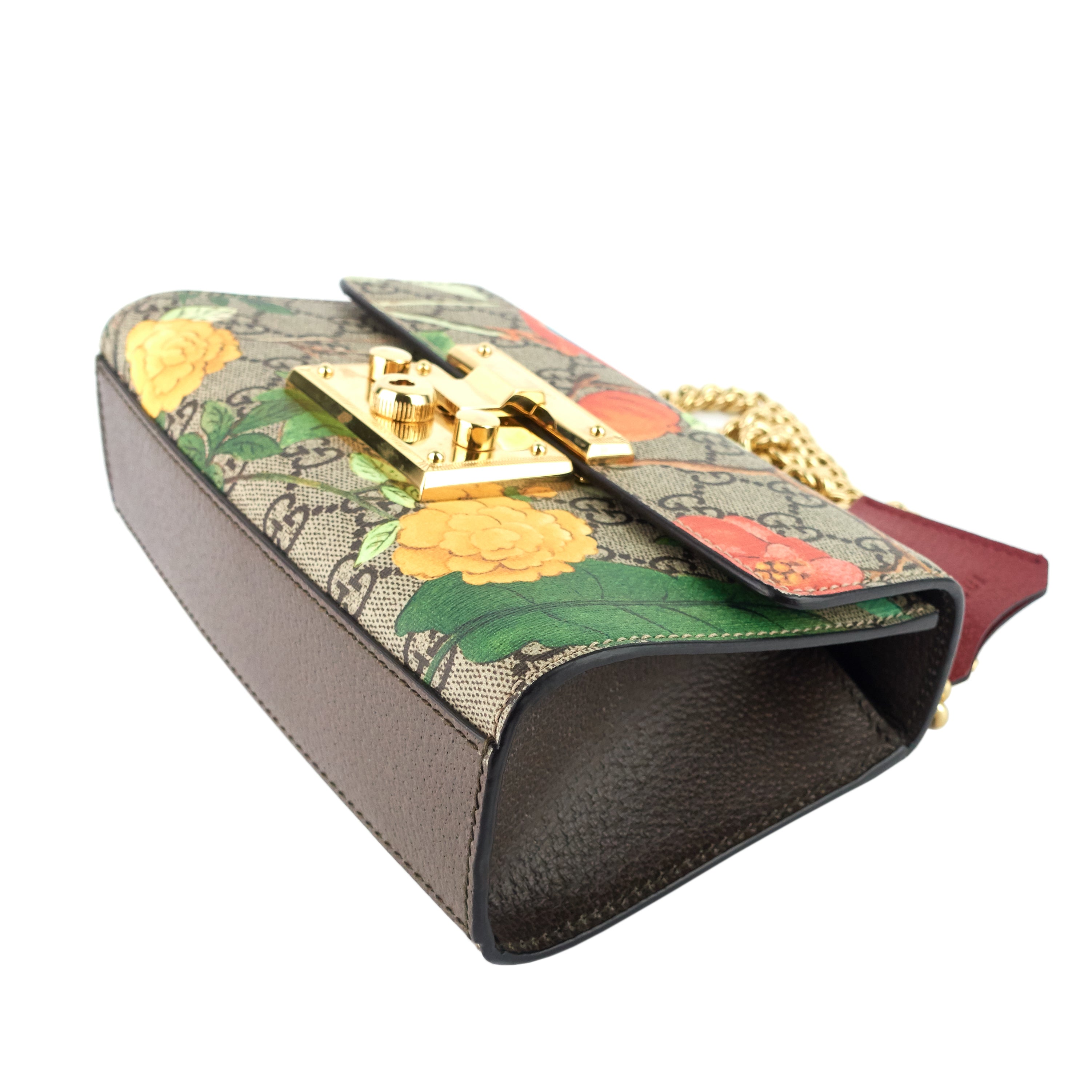 Gucci Tian Padlock Small GG Supreme Canvas Shoulder Bag – Poshbag