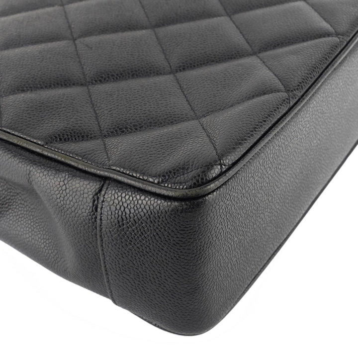 CC Turnlock Caviar Leather Bag