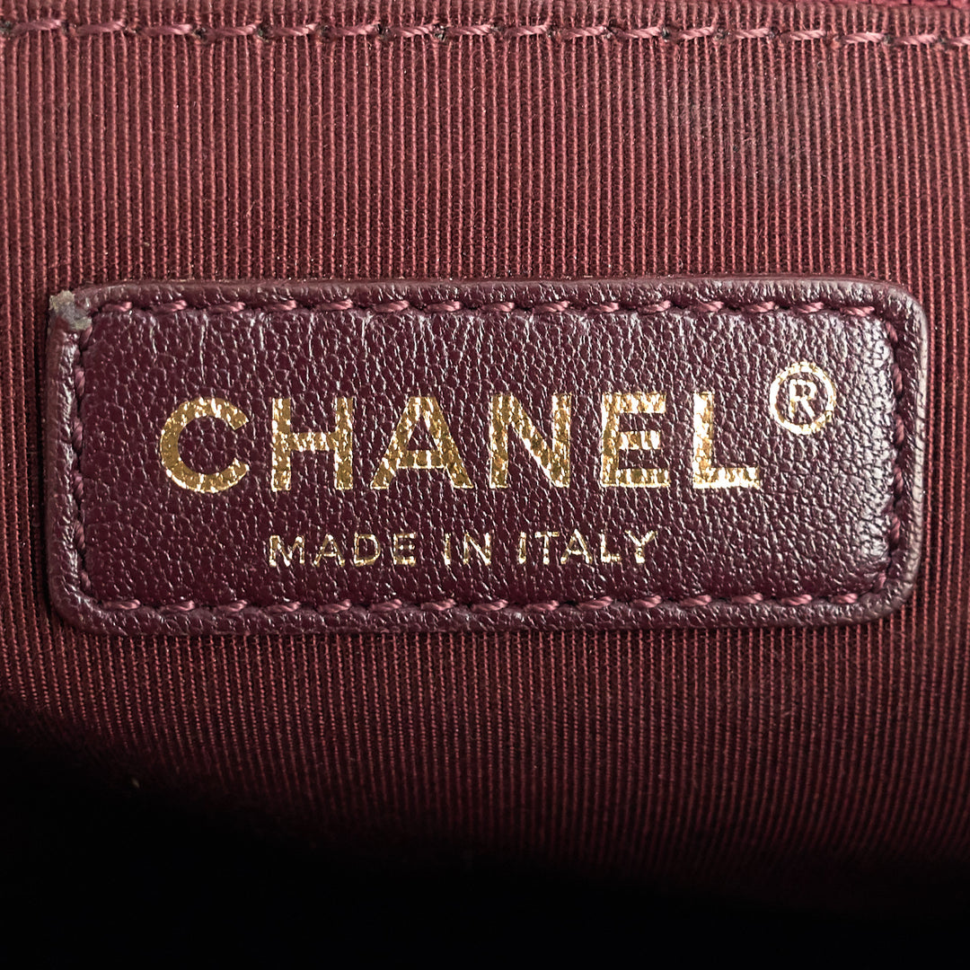 Boy Chevron Mixed Leather New Medium Bag