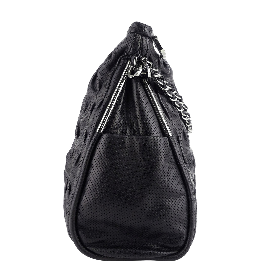 Perforated Ultimate Soft Leather Hobo Bag
