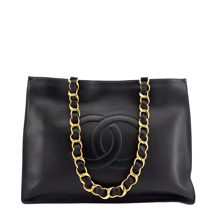 CC Chain XL Calfskin Leather Tote Bag