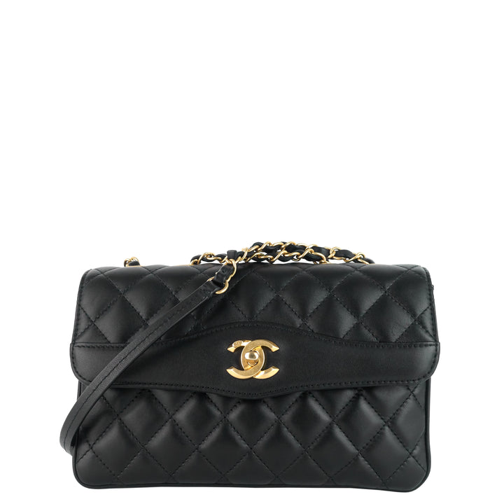 Coco Vintage Quilted Lambskin Leather Flap Bag