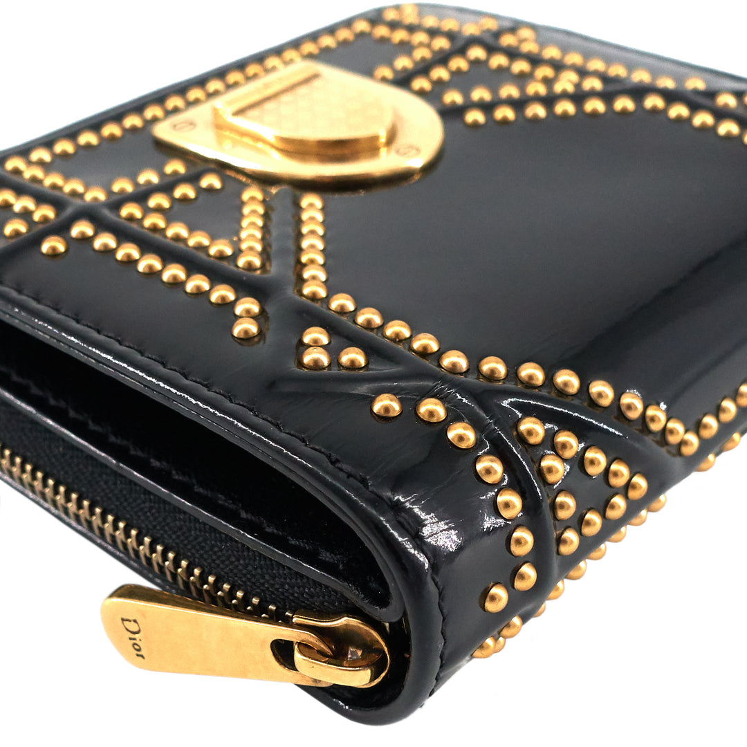 Diorama Patent Leather Wallet