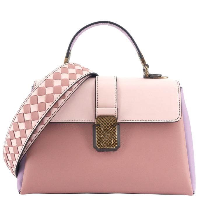 Piazza Top Handle Small Tricolour Leather Bag
