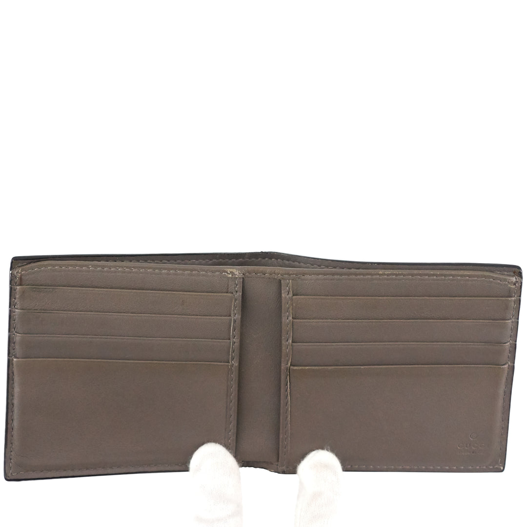 Microguccissima Bifold Patent Leather Wallet