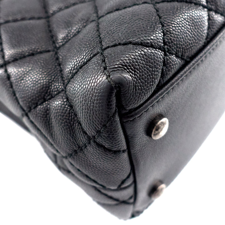 Coco Top Handle Medium Caviar Leather Bag
