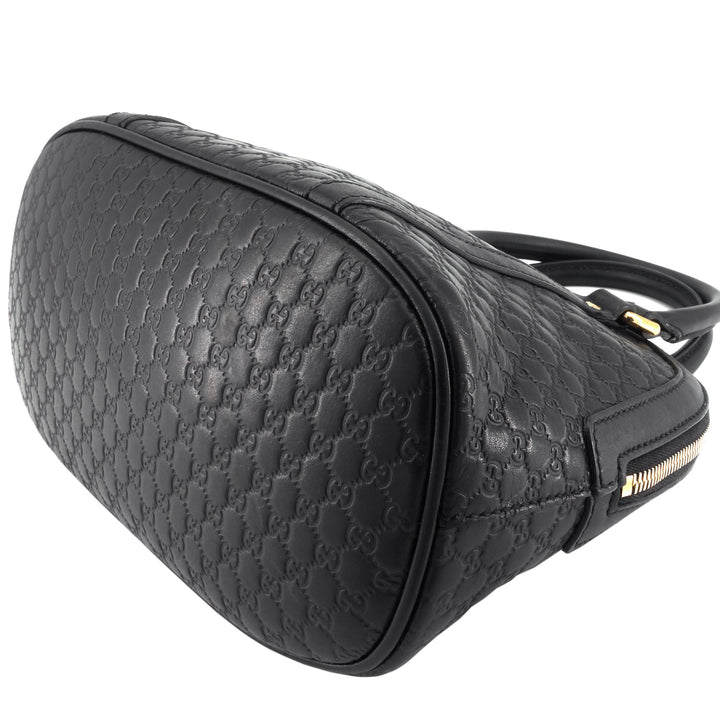 Dome Mini Microguccissima Leather Bag