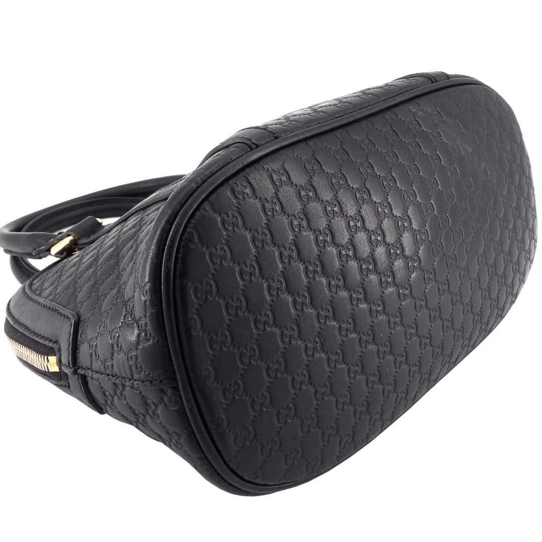 Dome Mini Microguccissima Leather Bag