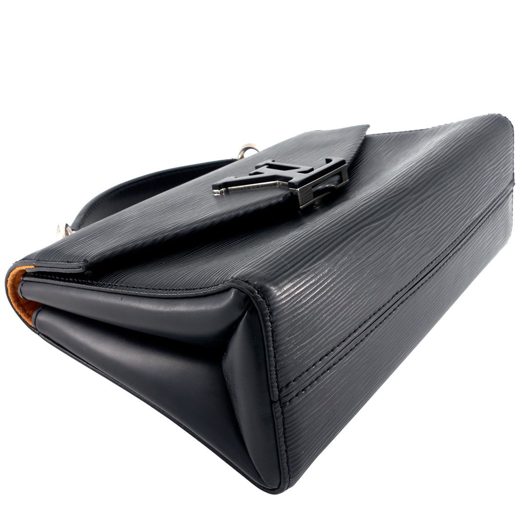 Pochette Grenelle Black Epi Leather Bag