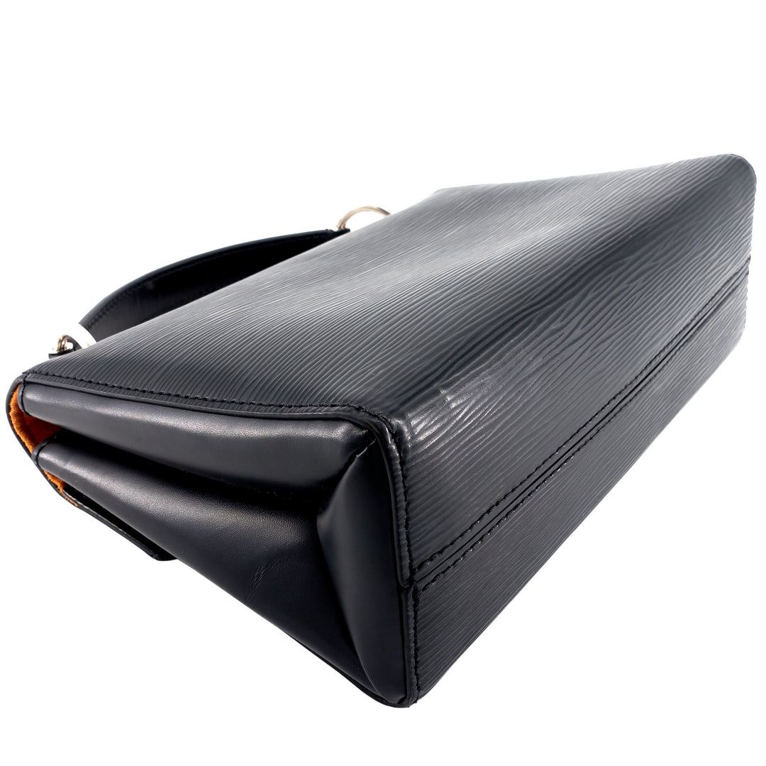 Pochette Grenelle Black Epi Leather Bag