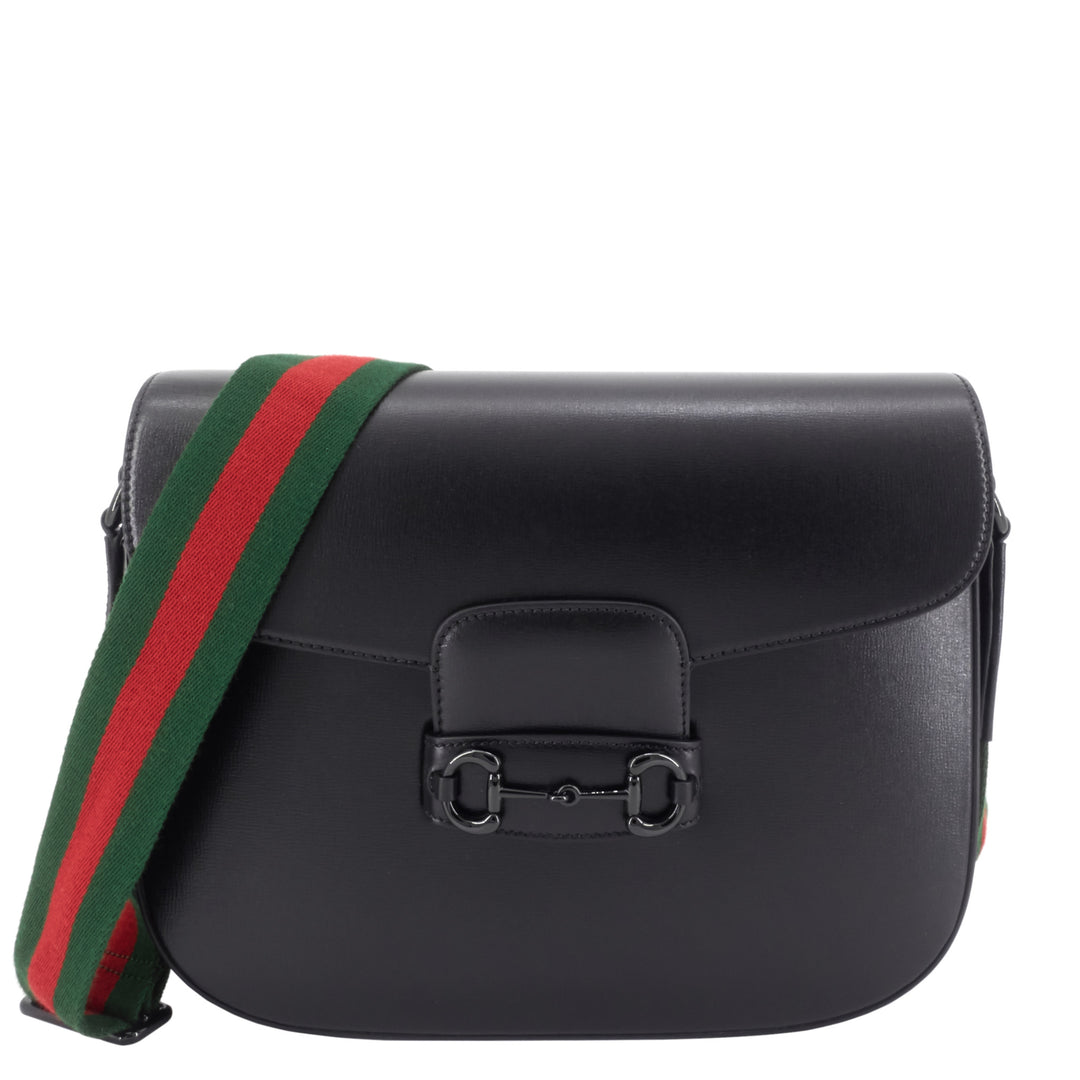 Gucci Horsebit 1955 Large Monochrome Azalea Leather Bag – Poshbag