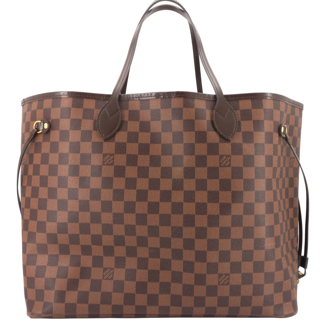 Neverfull GM Damier Ebene Canvas Bag with Pouch