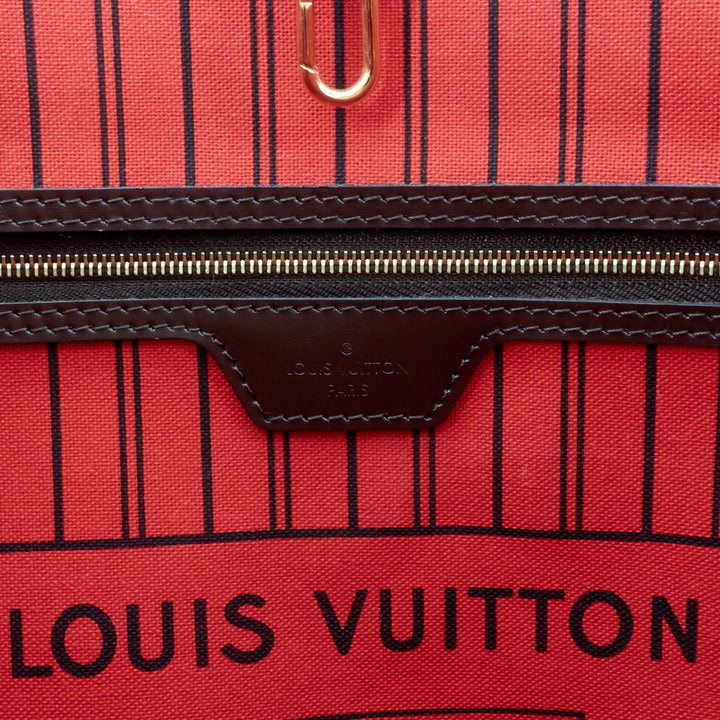 Neverfull GM Damier Ebene Canvas Bag with Pouch