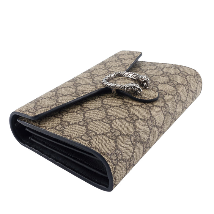 Dionysus GG Supreme Canvas Wallet on Chain