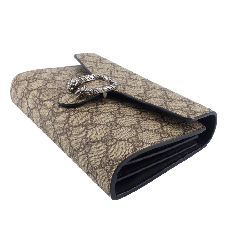 Dionysus GG Supreme Canvas Wallet on Chain