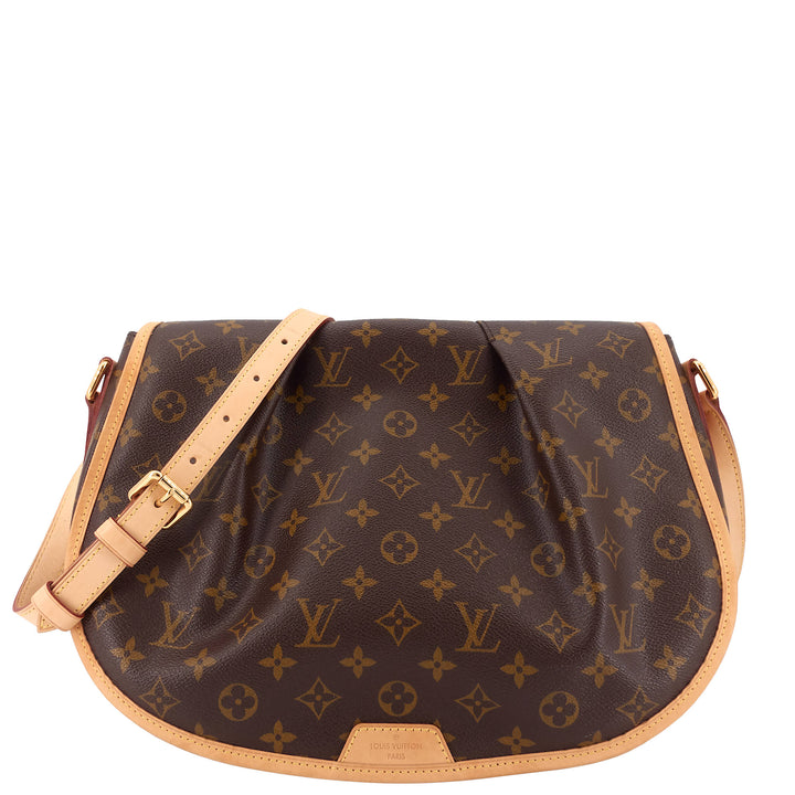 Menilmontant MM Monogram Canvas Shoulder Bag