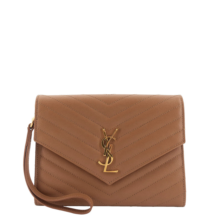 Cassandre Matelassé Grain de Poudre Leather Flap Pouch