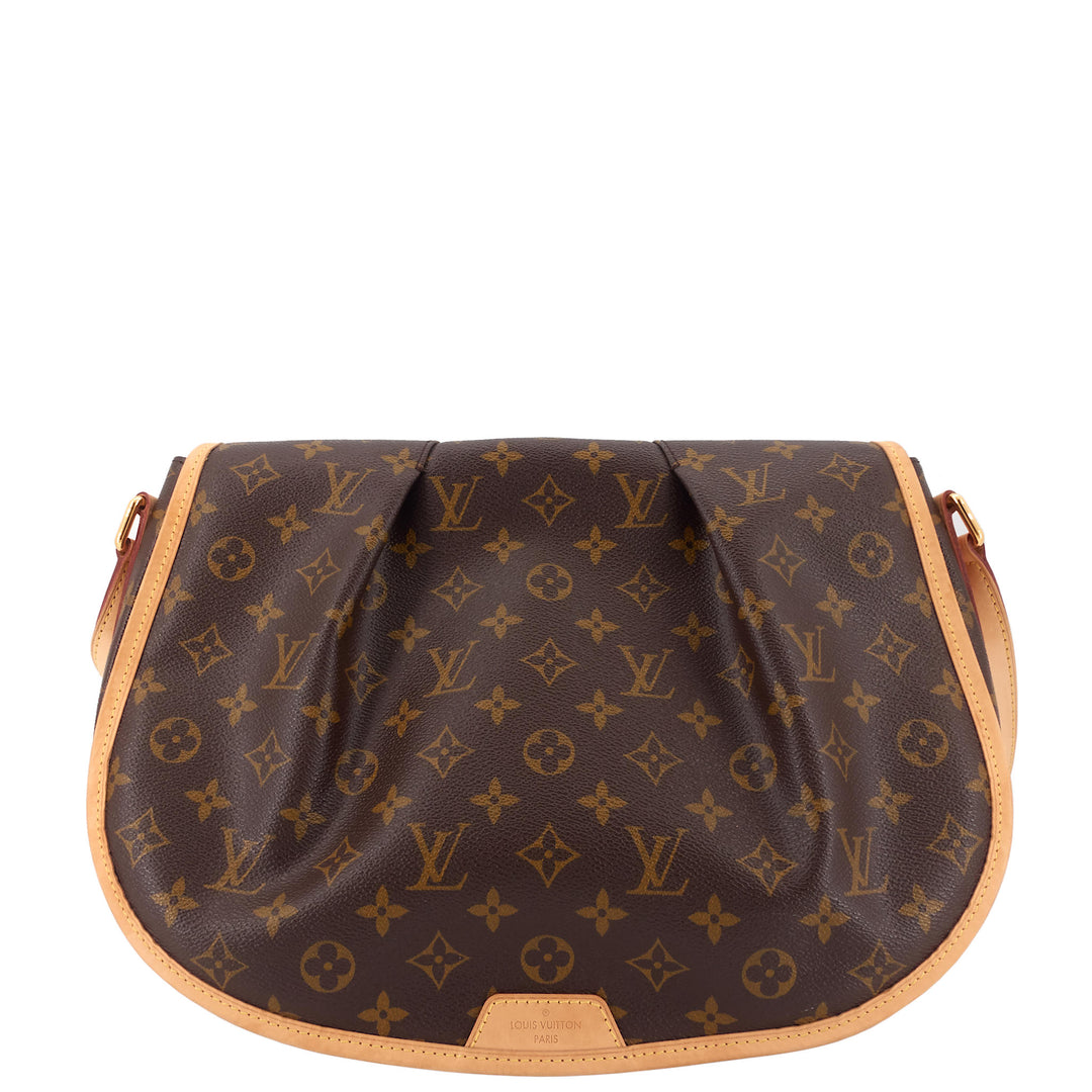 Menilmontant MM Monogram Canvas Shoulder Bag