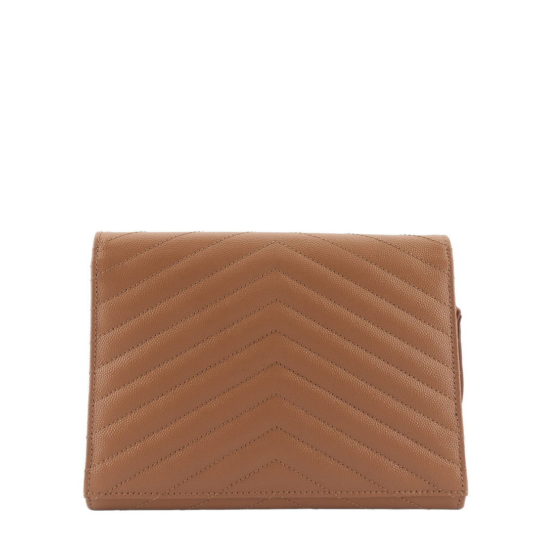 Cassandre Matelassé Grain de Poudre Leather Flap Pouch