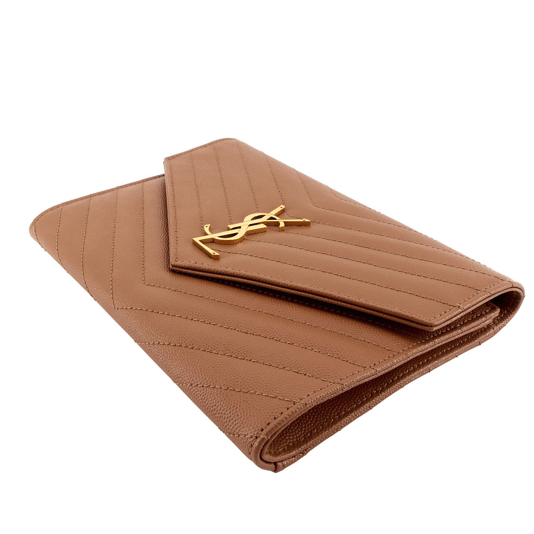 Cassandre Matelassé Grain de Poudre Leather Flap Pouch