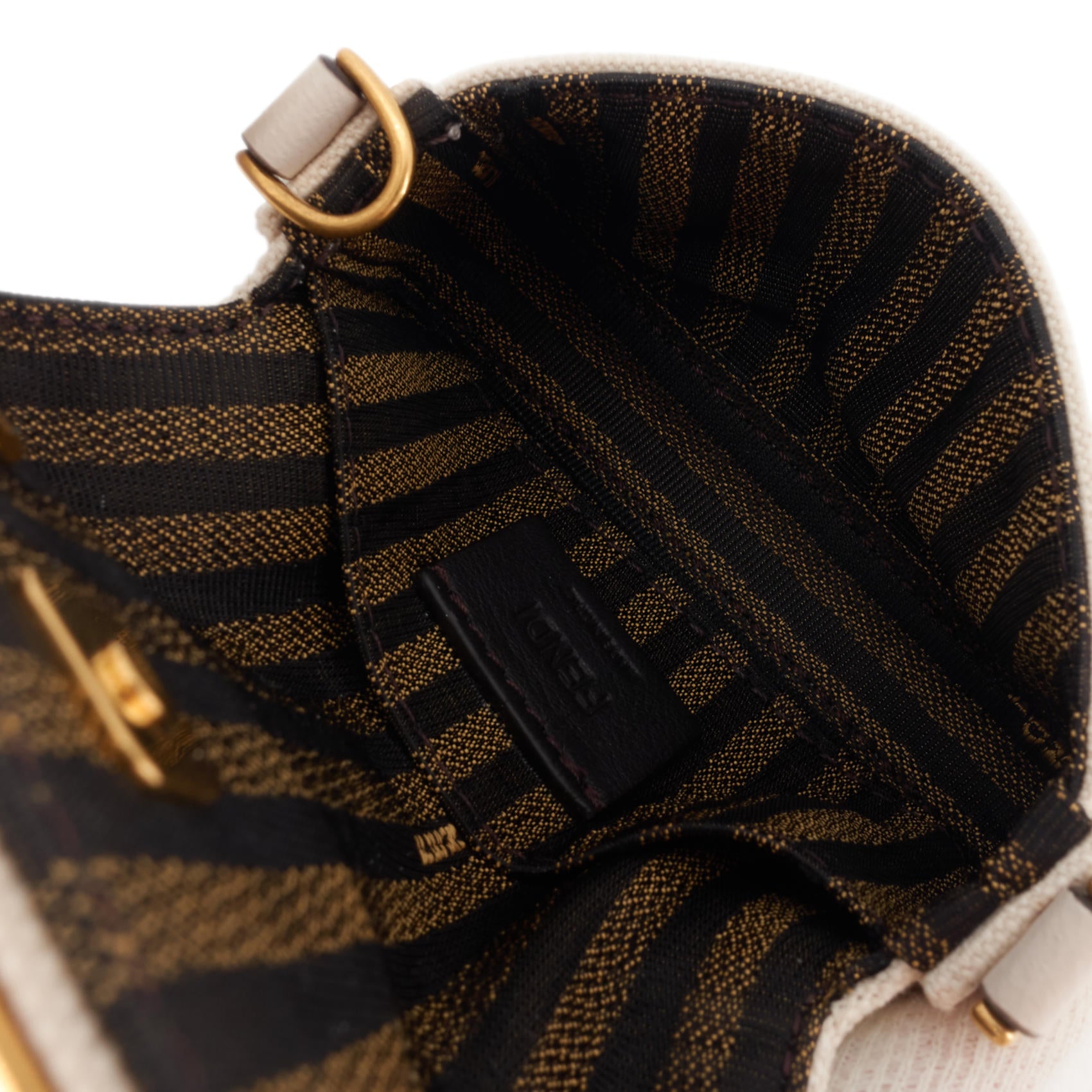Fendi Nano Baguette Maxi Buckle Canvas Bag – Poshbag Boutique