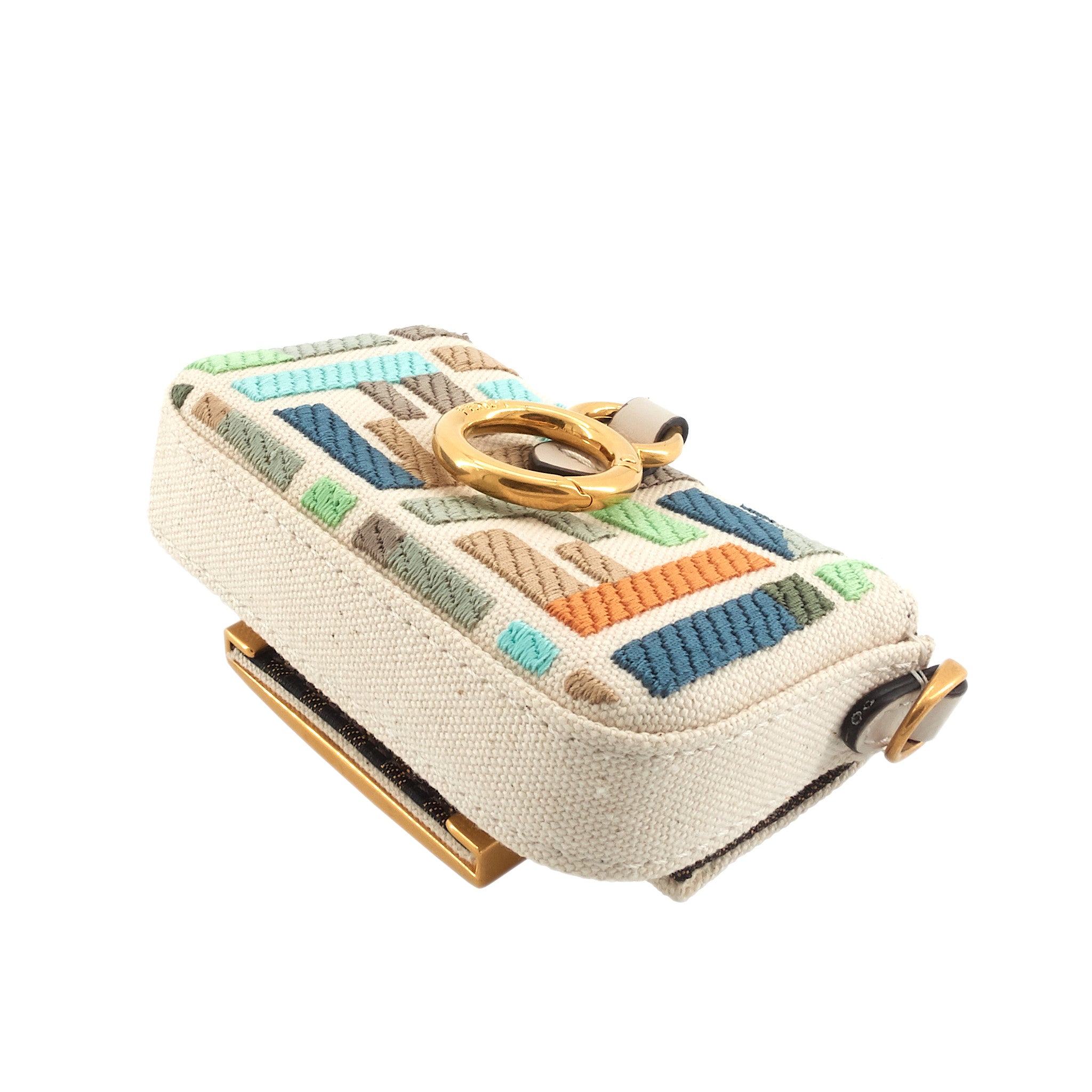 Fendi Nano Baguette Maxi Buckle Canvas Bag – Poshbag Boutique