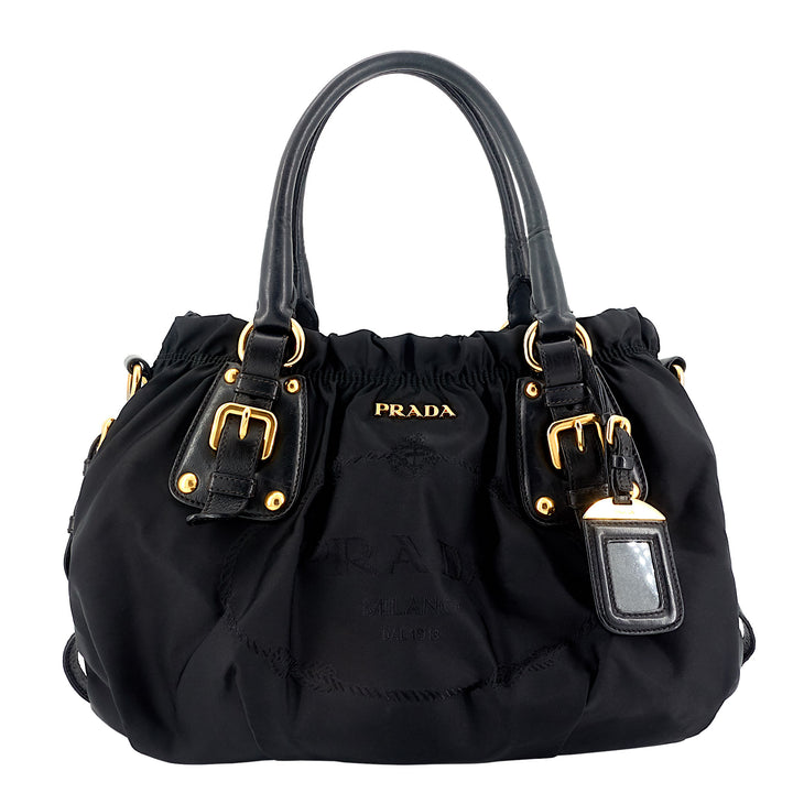 Tessuto Nylon Jacquard Tote Bag