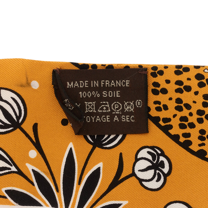 Les Leopards Silk Twilly Scarf