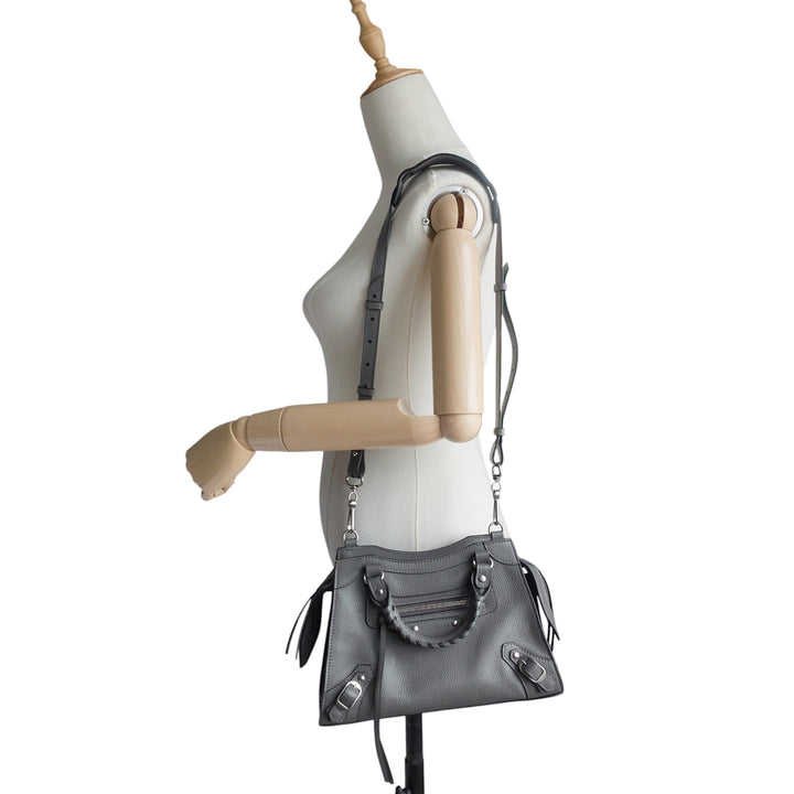 Neo Classic Mini Grained Calfskin Leather Bag