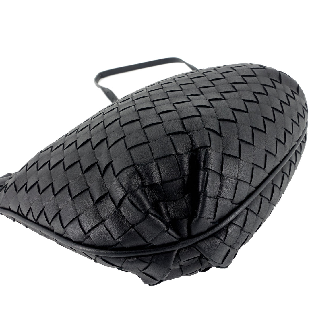 Saddle Zip Mini Intrecciato Nappa Leather Messenger Bag