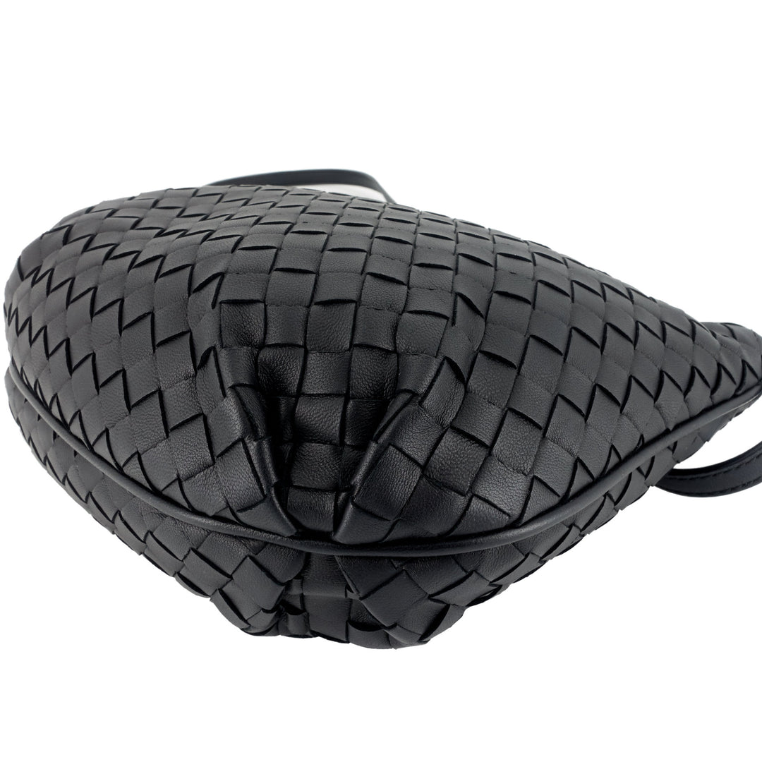 Saddle Zip Mini Intrecciato Nappa Leather Messenger Bag