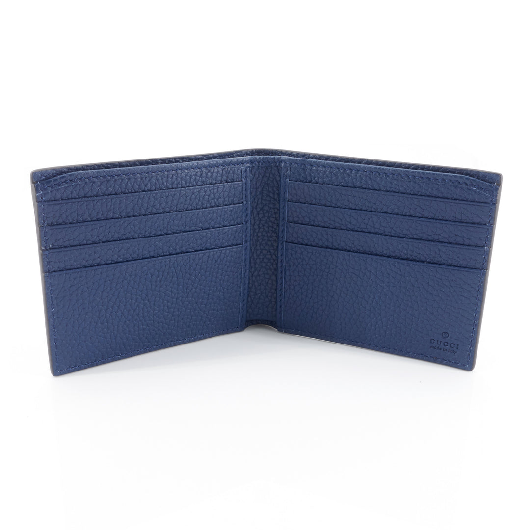 Pebbled Calfskin Leather Bifold Wallet