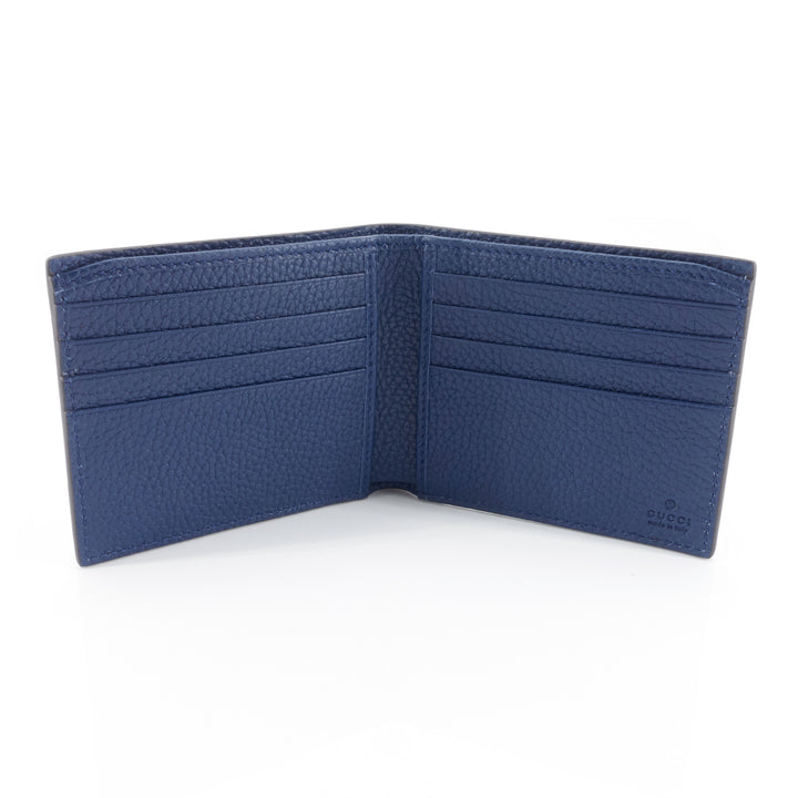 Pebbled Calfskin Leather Bifold Wallet