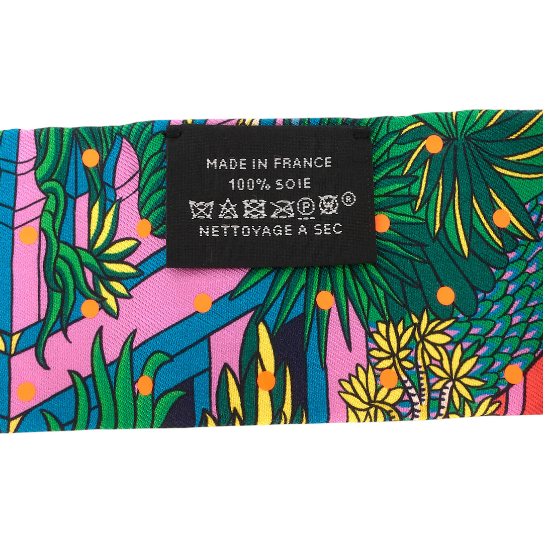 Animapolis Plumetis Dot Twilly Silk Scarf