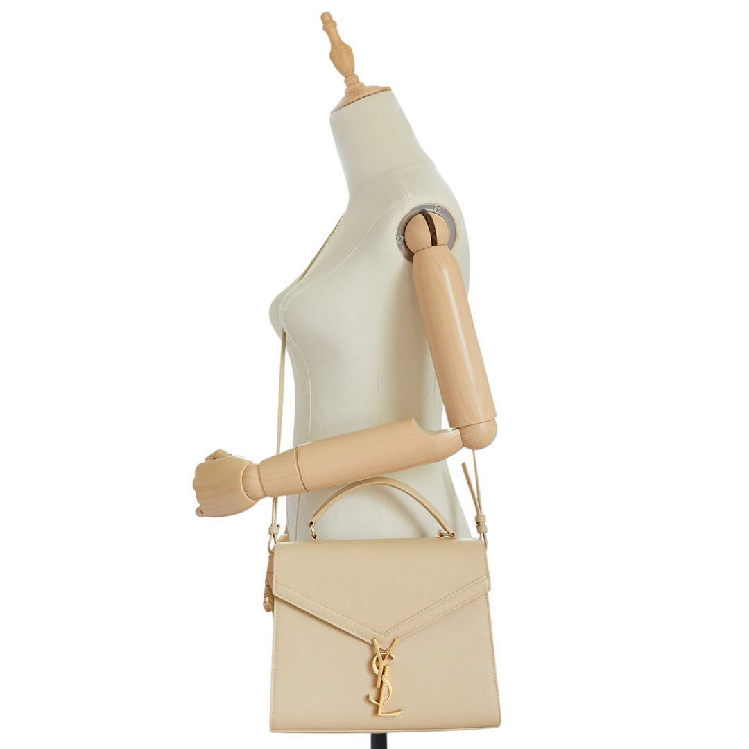 Cassandra Top Handle Medium Leather Bag