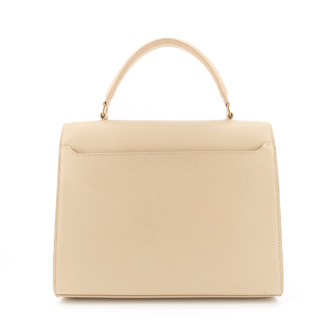 Cassandra Top Handle Medium Leather Bag