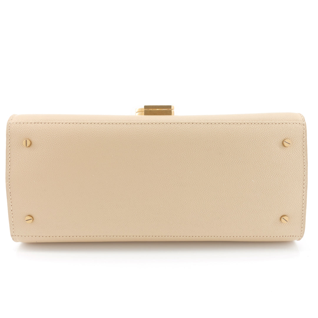 Cassandra Top Handle Medium Leather Bag