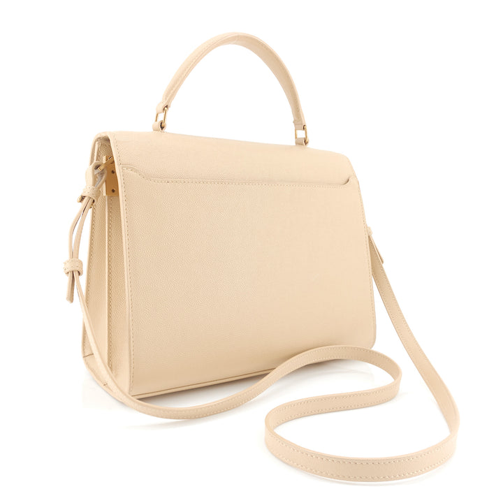 Cassandra Top Handle Medium Leather Bag